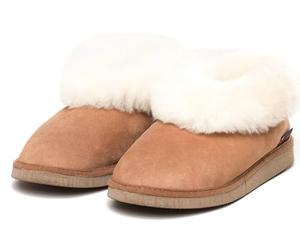 kitz-pichler Zapatillas de piel de cordero Gisi para hombre y mujer | Pide una talla más grande, marrón, 38 EU