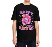 KIU688DXCC Men Thanksgiving T-Shirts Turkey Day Cotton Clothing Summer Short-Sleeve T Shirt