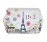 KIUB Mini bandeja Paris Tour eiffel - diseño de París en fiesta, melamina de calidad, tamaño mini, 14 x 21 cm