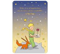 KIUB - Postal de Le Petit Prince, Zorro y Rosa en su planeta (10 x 15 cm)