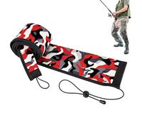 Kiughrrty Calcetines para caña de pescar | Protector impermeable de neopreno ajustable, cubierta de almacenamiento para caña de pescar, para depósito junto al mar, lago río, cañas de pescar y cañas de