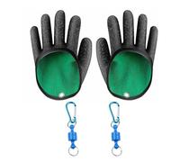 Kiuiom 1 Par Guantes De Pesca Impermeables,Guantes De Pesca Anticortes De Caza,Guante Resistentes Pinchazos,Antideslizante Al Aire Libre,para Manipular con Seguridad,con 2 Hebillas Magnéticas