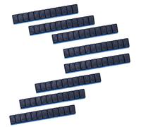 Kiuiom 8PCS Pesos Adhesivos Pesos, Contrapesos Adhesivos Pesos,Equilibradora De Ruedas Moto,Masas De Equilibrio Desprendimiento,12x5G,Negro