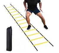 Kiuiom Agility Ladder,Speed Agility Training Kit,Kit Entrenamiento Futbol,Accesorios de Entrenamiento de Fútbol con Bolsa Almacenamiento,Adecuado para Fútbol,Fitness y Deportes,6 Metros 12 Nudos