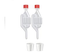 Kiuiom Esclusa de Fermentación Tubos de Fermentación,Burbujeador de Fermentación,Válvula de Vino,2PC Airlock Fermentacion para Alcohol para la Fermentación del Vino a la Casa Sello del Fermentador