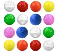 Kiuiom Mini Bolas de Golf Colores,Pelota de Golf de Colores Mezclados,Bolas Blandas Entrenamiento,Ideal para el Entrenamiento en Casa y en el Jardín,Multicolor,16 Piezas
