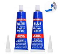 Kiuiom Sellador Juntas para Motores,Sello de Aceite del Motor,Sellador para Automoción 2PC Sello de Sellador de Motor de Alta Temperatura,Rango de Resistencia al Calor de -60 °C a 320 °C -85g (Azul)
