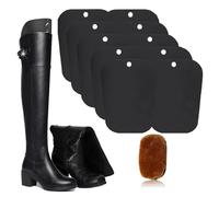 Kiuiom Soporte de Botas, Moldeador de Botas, Insertos de Formas de Botas, 10PCS 12Pulgadas con 1PC Guantes para Pulir Zapatos Altas de Botas Inserta Boot Shaper Hormas para Botas Tensores de Botas