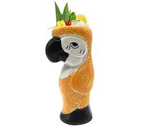 KIURENGT Tiki Mugs - Taza de loro, 600 ml, taza de cóctel para bebidas Mai Tai, ponche, piña colada y bar tropical