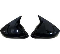 KIUYNHMSI 1Par Coche Carcasas Espejo retrovisor para Leon MK4 para Cupra 2020-2025, Auto Funda Protectora para Espejo Retrovisor Exterior Izquierdo Y Derecho,A/Gloss Black