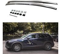 KIUYNHMSI 2Piezas Coche Barras de Techo para Mazda CX-30 2020-2022, Auto Aluminio Portaequipajes Antióxido Anti Robo Accesorios,A/Silver
