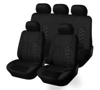 KIUYNHMSI Coche Juegos de Funda de Asiento para Skoda Octavia IV Mk4 Liftback 2019 2020 2021 2022 2023 2024, Tela Fundas Asiento Completo Protectores Interior Accesorios,A/5 Seats-A/Black