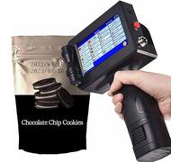 KIUYTOPNV Handheld Inkjet Printer, Portable Handheld Printer with 4.3Inch Touch Screen Quick Drying Inkjet Coding Machine for Barcode Text Logo QR Code Batch Number(110V)