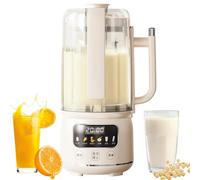 KIUYTQQ Máquina automática para Hacer Leche Vegetal 6 en 1 de 1500 ml con Inicio diferido, autolimpieza, función para Mantener Caliente, hervir Agua y 12 Cuchillas para Soja, gachas y zumos.