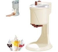 KIUYTQQ Máquina para Hacer Helado Suave de 1 litro, máquina compacta para Yogur Helado, Ideal para el hogar, Bares y cafeterías. Fácil de Usar, postres saludables, Limpieza Sencilla.