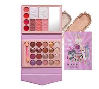 Kivinia Paleta de Maquillaje de 29 Colores, Kit de Maquillaje Profesional Completo con Sombras, Colorete, Labiales e Resaltado, la Contorno de Paleta Perfecta para Uso Pro y Diario - Kit U122A