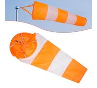 Kivivaka 1 m para calcetín de viento naranja con cinturones reflectantes | Monitoreo del clima, para un indicador duradero de dirección del viento al aire libre con ojal