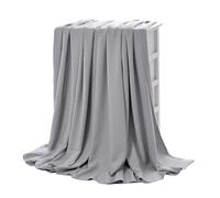 Kivivaka 1 manta refrescante para cama y sofá, manta de fibra de hielo de verano, 100 x 120 cm a 200 x 230 cm, lavable a máquina, gris, 100 x 120 cm