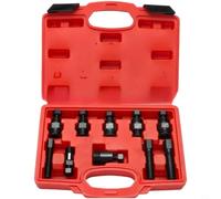 Kivivaka 10 unids para motocicleta magnético removedor de rotor conjunto de alta resistencia acero al carbono volante extractor herramienta rojo