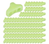 Kivivaka 100 tensores antideslizantes de triple cuerda para tienda de campaña, color verde fluorescente, para camping, senderismo y uso al aire libre, S