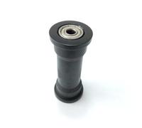 Kivivaka 2 ruedas de rodamiento para máquina de remo, polea de plástico de 91 mm con agujero de 8 mm, tubo rectangular de 80 mm, equipo de fitness