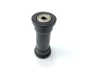 Kivivaka 2 ruedas de rodamiento para máquina de remo, polea de plástico de 91 mm con agujero de 8 mm, tubo rectangular de 80 mm, equipo de fitness