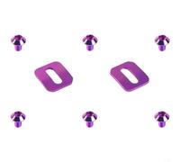 Kivivaka 2 tacos de bicicleta con tornillos de aleación Ti para Time for Xpresso para xpro LClic, fácil instalación (morado)