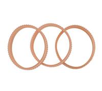 Kivivaka 3 correas de transmisión de repuesto NF90 para cepilladora eléctrica, 255 mm x 12 mm para poliuretano naranja