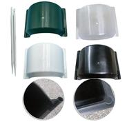 Kivivaka 4 protectores de riego, para proteger contra salpicaduras de polipropileno resistente a las cabezas del tráfico, reducir el exceso de pulverización y conservar el agua, instalar con estaca de