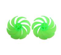 Kivivaka 8-for Leaf Fan Blade DC Motor Wind Turbine, 120 mm de diámetro, para plástico PP, verde, paquete de 2