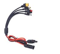 Kivivaka Adaptador de cable de carga solar 4 en 1 para XT60 DC5521 DC7909, 12 AWG de oxígeno, alambre de cobre, 7 A 140 W, compatible con EcoFlow River Anker