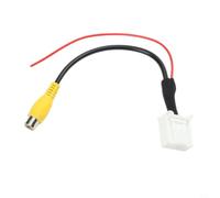 Kivivaka Adaptador de cámara de marcha atrás de 16 pines para Hyundai para Kia - para cable de entrada RCA a 16 pines para Tucson Santa Fe Sportage - Arnés de video negro de 20 cm