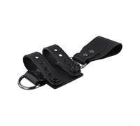 Kivivaka Adaptador de cinturón K-vaina negra para cuchillos de hoja fija, sistema de transporte de cintura de cuero con tornillos para equipo táctico, 13 x 8 x 9 cm