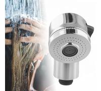 Kivivaka Adaptador profesional de cabezal de ducha para champú para | Pulverizador de agua de 2 funciones con interruptor lateral, diseño de acero inoxidable resistente al óxido