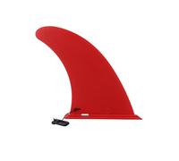 Kivivaka Aleta de cola de tabla de surf de 9 pulgadas y aleta central divisora de nailon para kayak, diseño deslizante extraíble, 21,5 x 18,5 cm, 201 g, color rojo