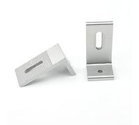 Kivivaka Aluminio de 90 grados para soporte en L panel solar de montaje en techo de barco RV, módulos ligeros de 10 W-100 W, sistema fuera de la red, color plateado