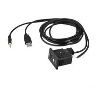 Kivivaka Arnés adaptador de entrada de audio USB AUX para Nissan 370Z para Altima para fronteras para Rogue para NV para Kicks 2013-2019 para OEM 28023-4BA0B