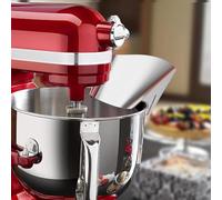 Kivivaka Batidoras de soporte para vertedor, protector de ingredientes de acero inoxidable, para modelos Kenwood, instalar protector contra salpicaduras, color plateado