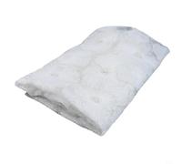 Kivivaka Blanco para tela de encaje dacron 91x130cm Diseño floral 3D Blanco | Blanco, costuras intrincadas, material reutilizable, adecuado para vestidos de novia, para una textura duradera