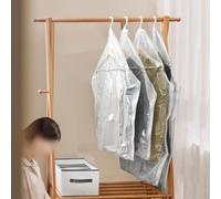 Kivivaka Bolsas de almacenamiento al vacío con bomba eléctrica, paquete de 4 bolsas de compresión que ahorran espacio para ropa, trajes, chaquetas