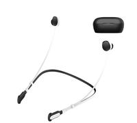Kivivaka Bose QuietComfort - Correa de silicona antipérdida para auriculares 2024, correa segura para el cuello, deportiva, correr, gimnasio, cable ligero para negro y blanco