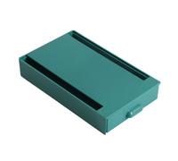 Kivivaka Cajonera invisible de plástico para guardar lápices y objetos pequeños, 21 x 13 x 3,8 cm, material ABS, color gris/blanco/azul/verde oscuro, azul y azul