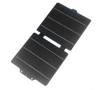 Kivivaka Cargador de panel solar plegable de 10 W, ETFE monocristalino flexible portátil, USB-C 5V 2A, impermeable IPX6 para mochileros