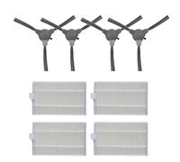 Kivivaka Cepillo lateral y filtro de repuesto para aspiradora robótica Zigma Spark 980 981, paquete de 4 con material premium, mano de obra fina
