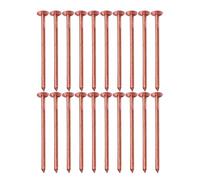 Kivivaka Clavos de extracción de tocones de cobre puro de 65 mm, para picos resistentes que matan raíces de árboles, aplicación de taladro y martillo, paquete de 30
