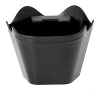 Kivivaka Coffee Knock Box - Recipiente para café expreso de ABS con soporte de apisonamiento, contenedor absorbente de golpes para accesorios de barista, 12,6 x 8,5 cm, color negro