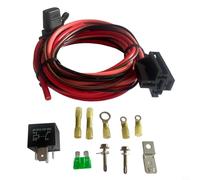 Kivivaka Conjunto de relé de bomba de combustible eléctrica de 40 A 12 V 30247, para kit de arnés de cableado resistente con fusible en línea para conexión directa