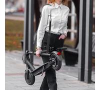 Kivivaka Correa de hombro ajustable para scooter eléctrico con almohadilla antideslizante para Xiaomi, vendaje portátil de nailon con asa de transporte, color negro