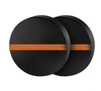 Kivivaka Cubierta de neumático de coche resistente poliéster 190T impermeable a prueba de polvo con tira reflectante bolsillo para herramientas tamaño S negro (L 2 piezas)