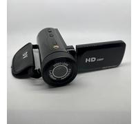 Kivivaka Digital de 16 MP con micrófono externo, zoom digital de 16x, 1080P | Grabación de video, compatible con tarjeta de 128 GB, para vlogging compacto, viajes familiares y eventos (para negro)